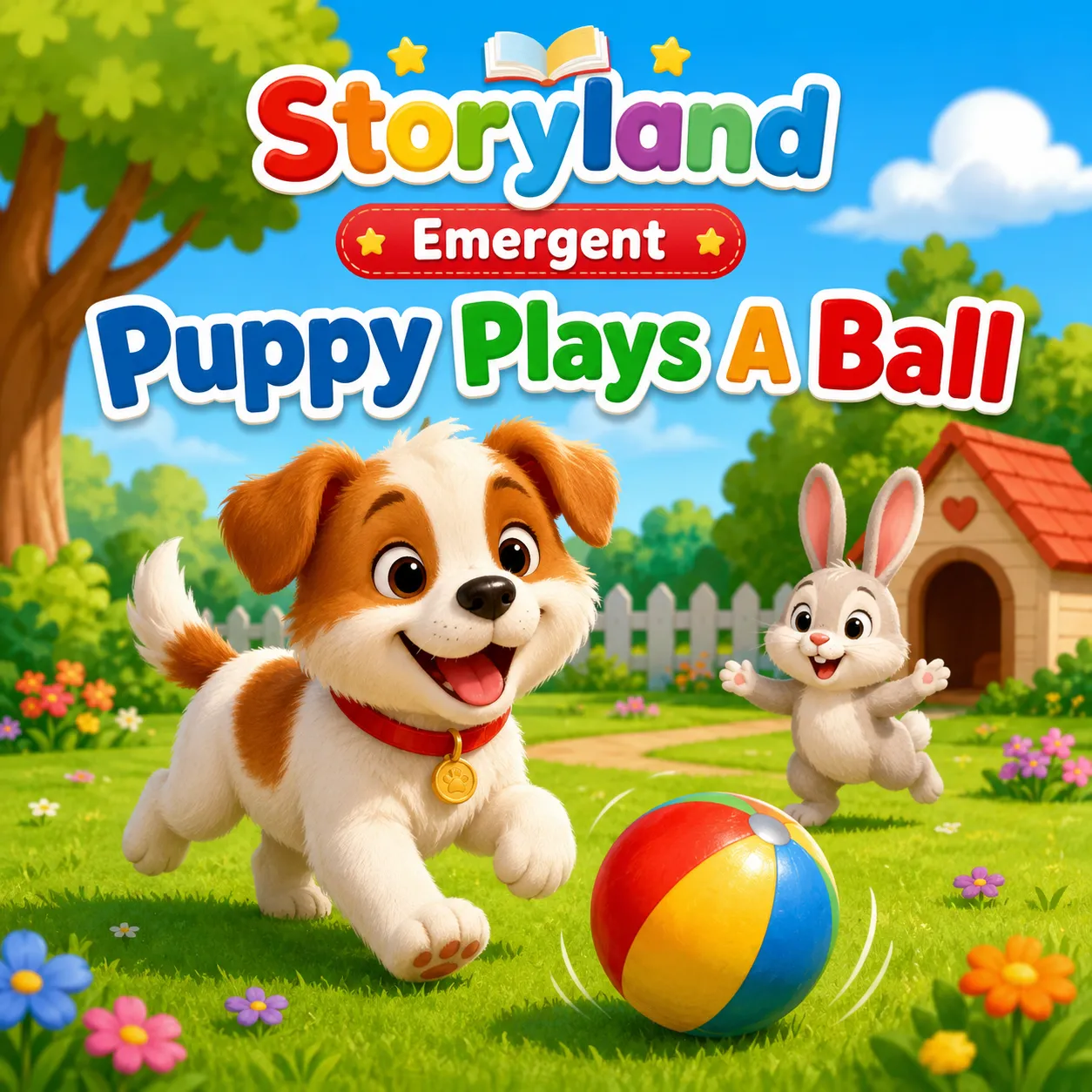 Puppy Plays a Ball
